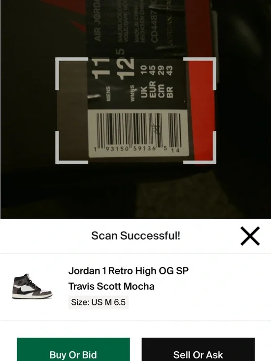 Travis Scott Jordan 1 High mocha - Picture 9 of 11